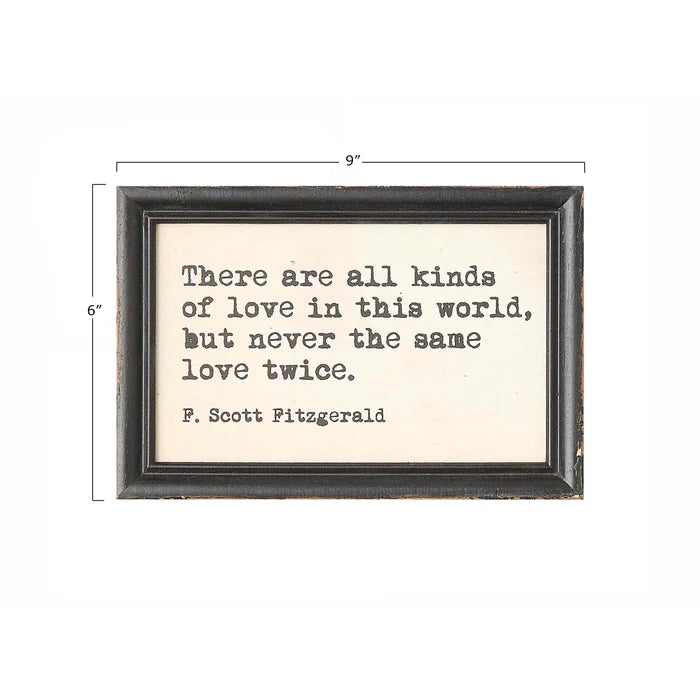 Framed Quote Wall Decor - Madison's Niche