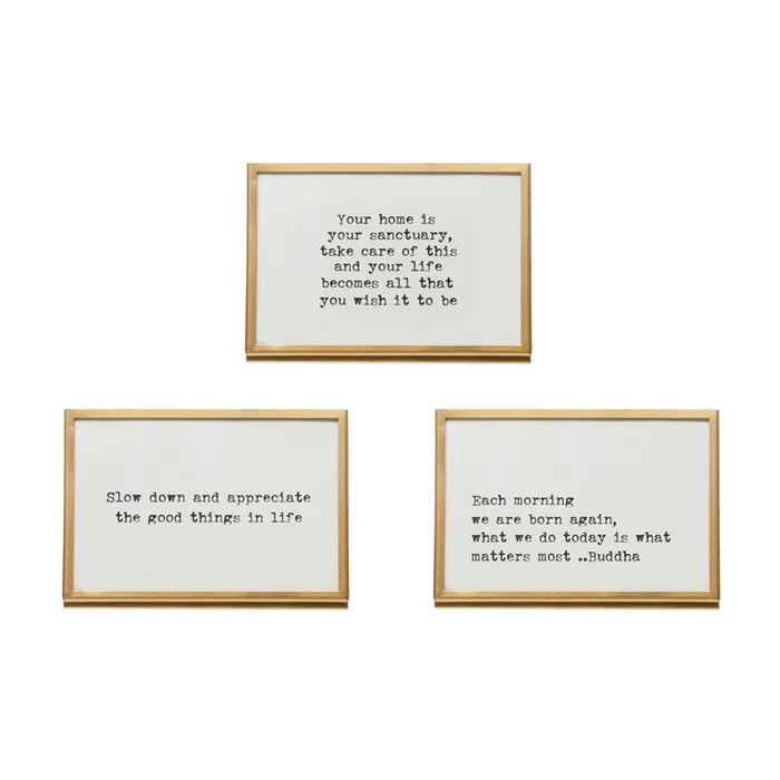 Framed Saying Easel - Madison's Niche