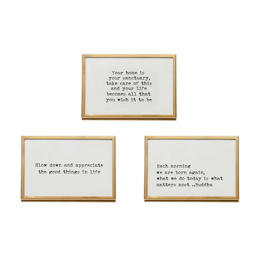 Framed Saying Easel - Madison's Niche