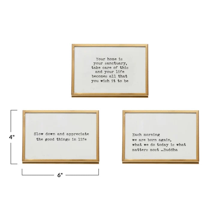 Framed Saying Easel - Madison's Niche