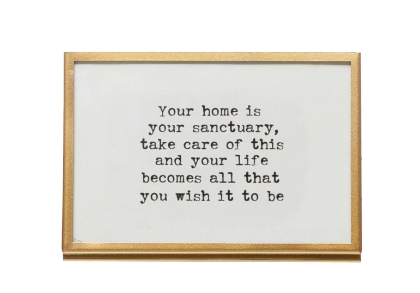 Framed Saying Easel - Madison's Niche