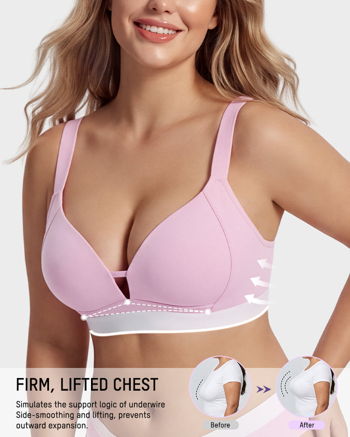 French Triangle Wireless Minimizer Bra