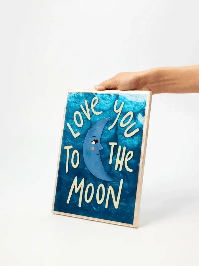 FUN HOUSE WALL TILE in Moon by Jones & Co
