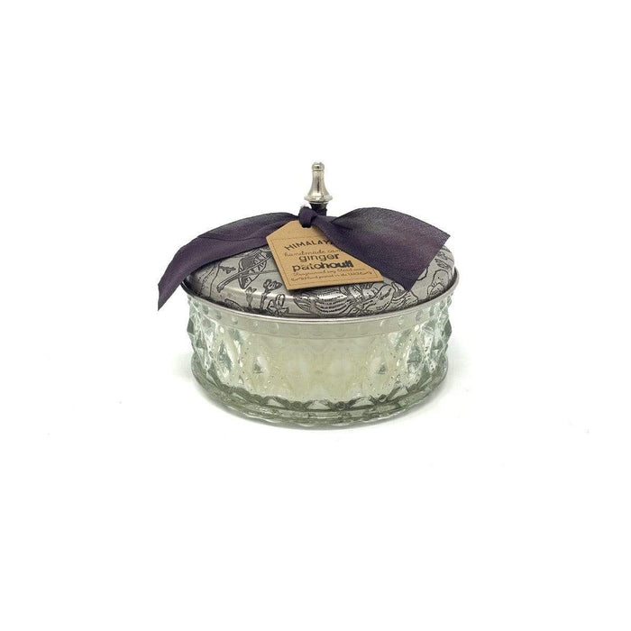 Ginger Patchouli Camellia Pot Candle - Madison's Niche