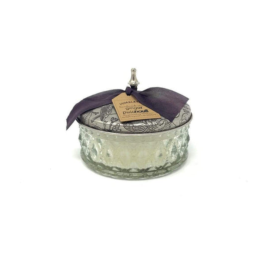 Ginger Patchouli Camellia Pot Candle - Madison's Niche