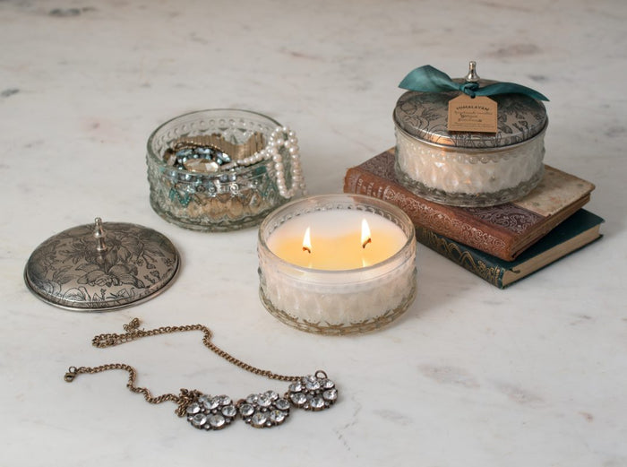 Ginger Patchouli Camellia Jar Candle - Madison's Niche