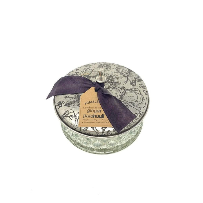 Ginger Patchouli Camellia Pot Candle - Madison's Niche