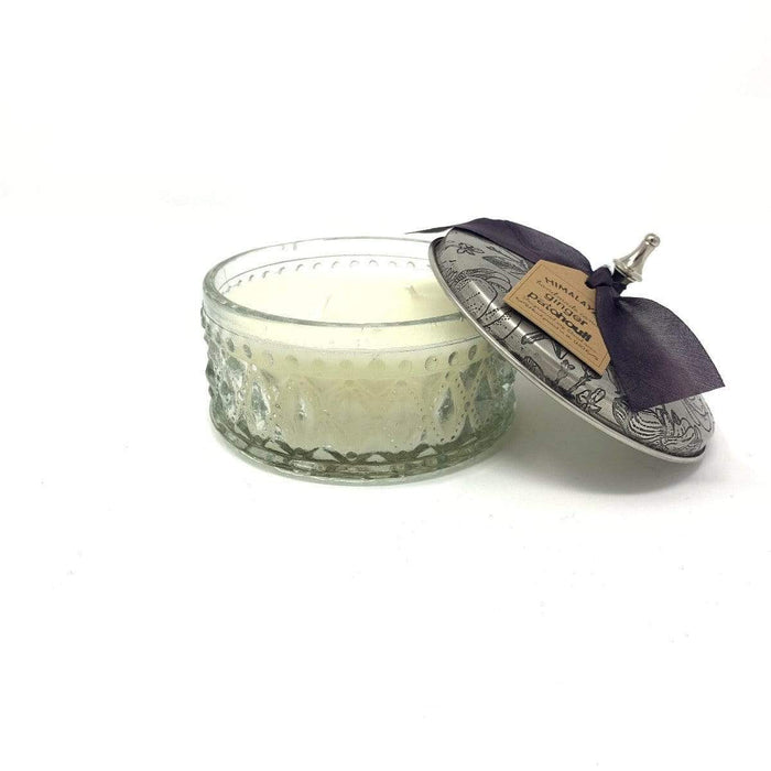 Ginger Patchouli Camellia Pot Candle - Madison's Niche