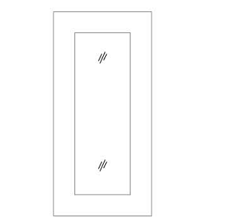 GLASS DOORS - Fabuwood Fusion Blanc