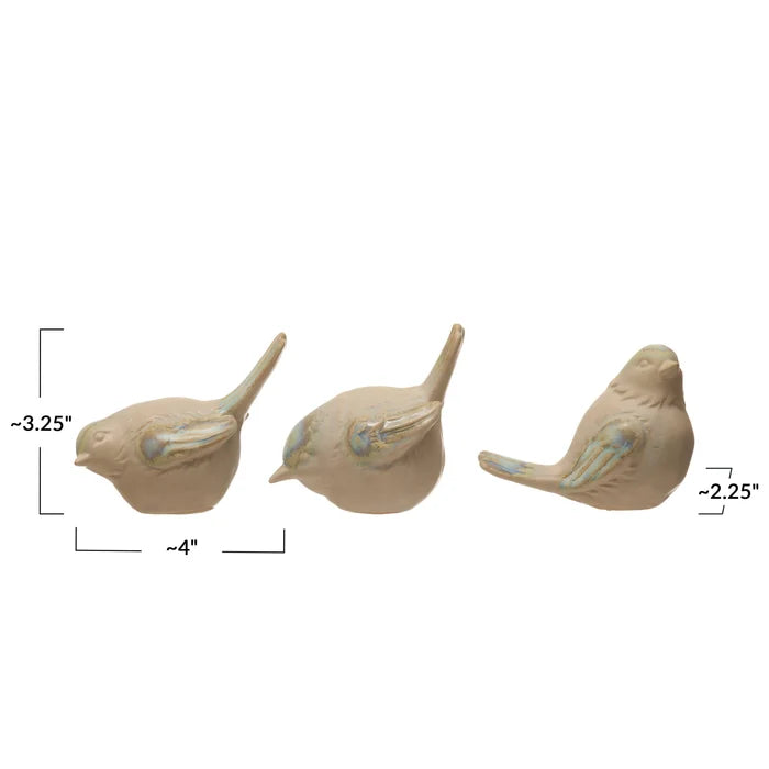 Glazed Stoneware Bird - Madison's Niche