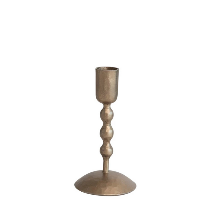 Gold Hand-Forged Taper Holder - Madison's Niche