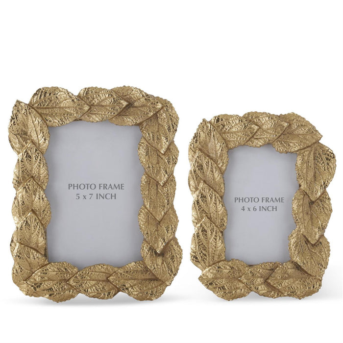 Gold Leaf Metal Photo Frames - Madison's Niche
