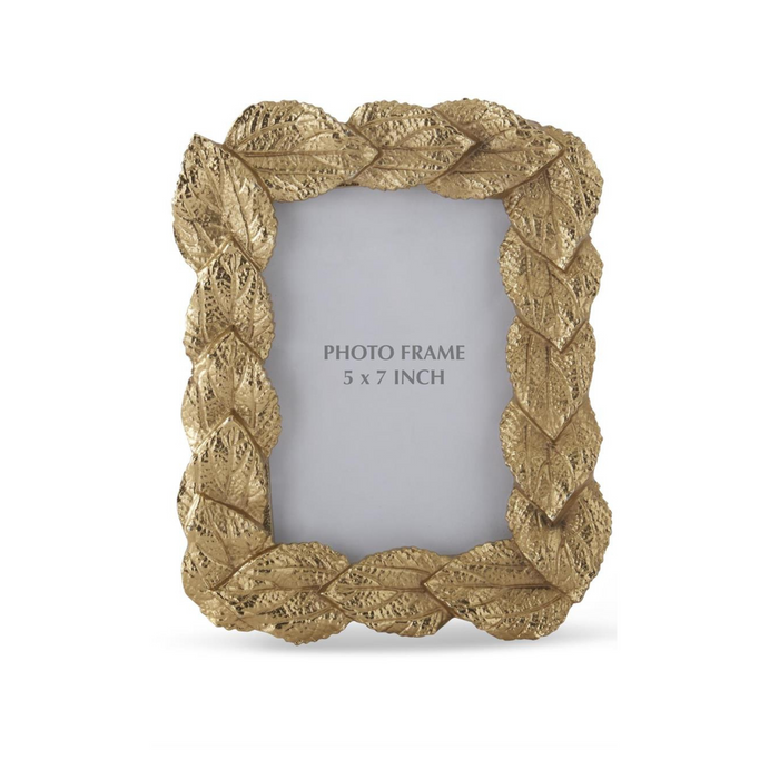 Gold Leaf Metal Photo Frames - Madison's Niche
