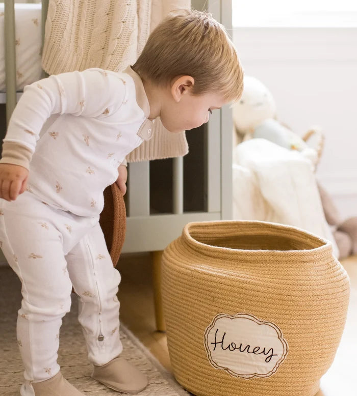 Golden Bee Sleep & Play in Hummus - Madison's Niche