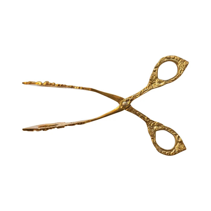 Grape Vine Brass Tongs - Madison's Niche