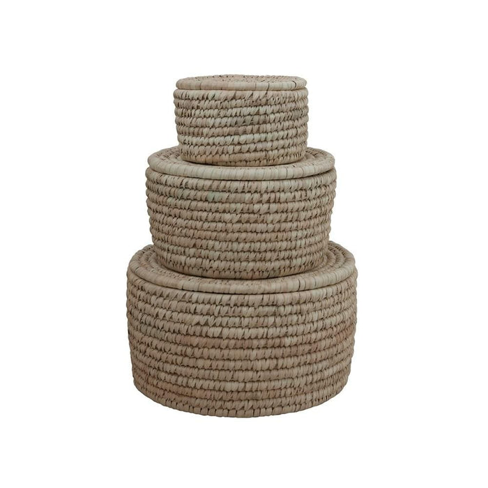Grass Basket with Lid - Madison's Niche