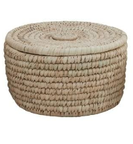 Grass Basket with Lid - Madison's Niche