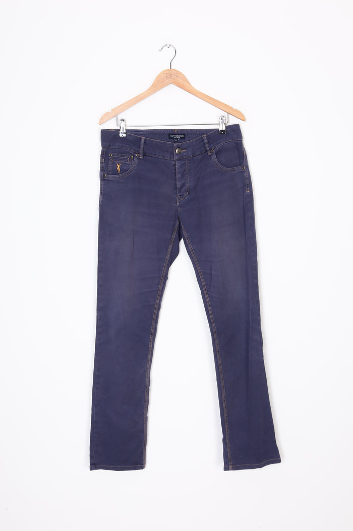 gutterridge Mens Blue Pants Size 50