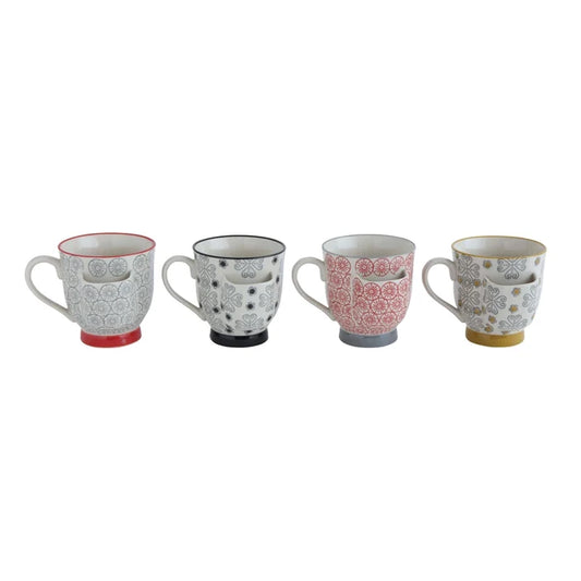 Hand-Stamped Mug with Tea Bag Holder - Madison's Niche