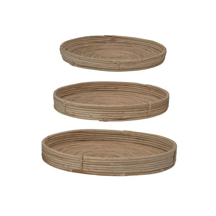 Hand Woven Cane Tray - Madison's Niche