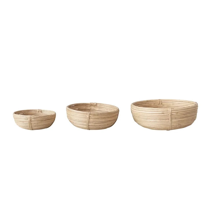 Hand Woven Rattan Bowl - Madison's Niche