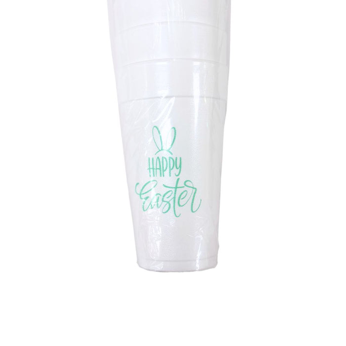 Happy Easter Styrofoam Cups- Teal - 318 Art & Frame
