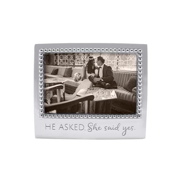"He Asked. She Said Yes" Frame - Madison's Niche