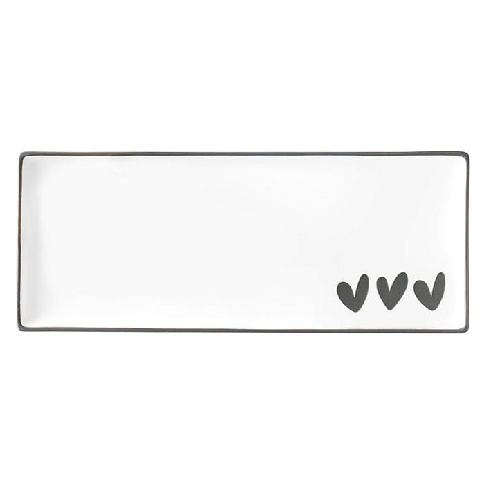 Hearts Ceramic Tray - Madison's Niche