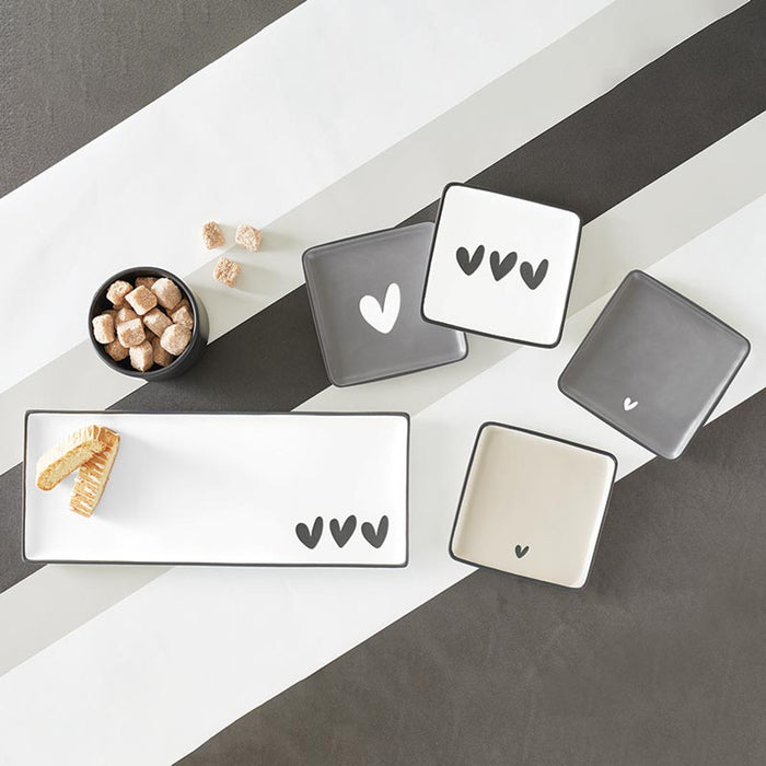 Hearts Ceramic Tray - Madison's Niche