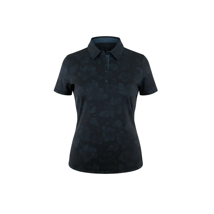 "Heavenly Sent" Night Sky - OGA Women's Polo - Black / Midnight Blue
