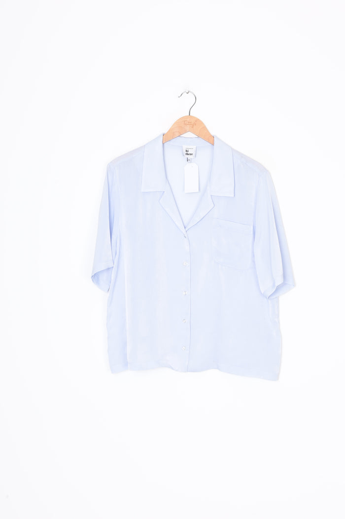 HI There Karen Walker Womens Blue Shirt Size 12