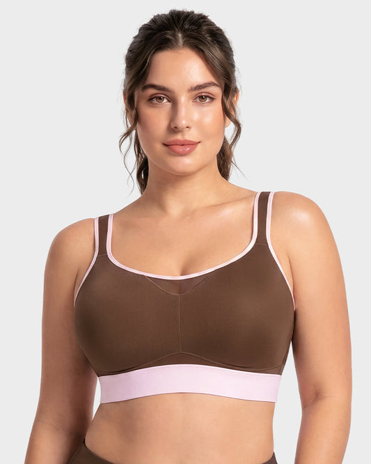 High-Impact Wireless Full-Coverage Racerback Sports Bra
