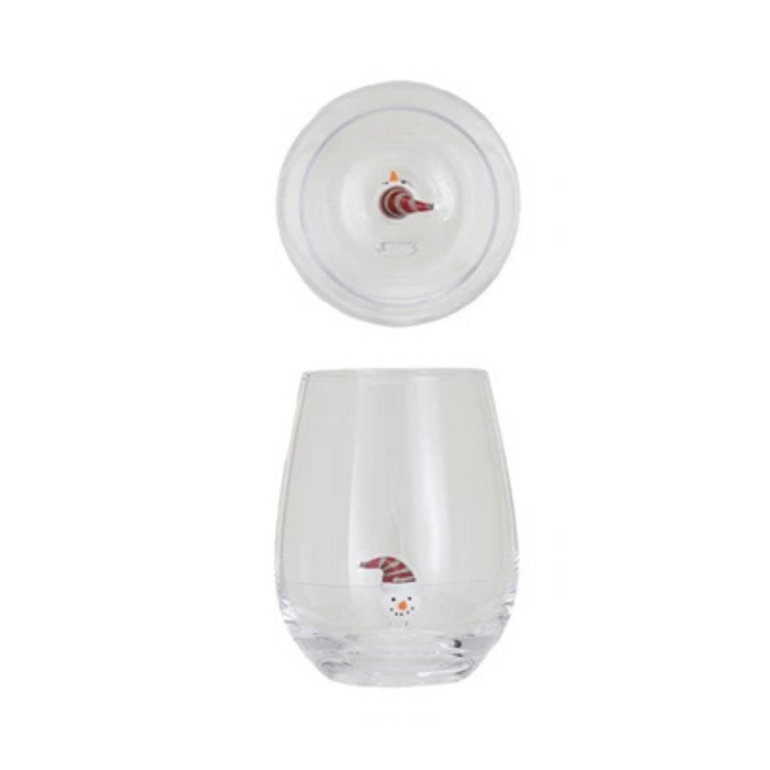 Holiday Figure Stemless Wine - Madison's Niche