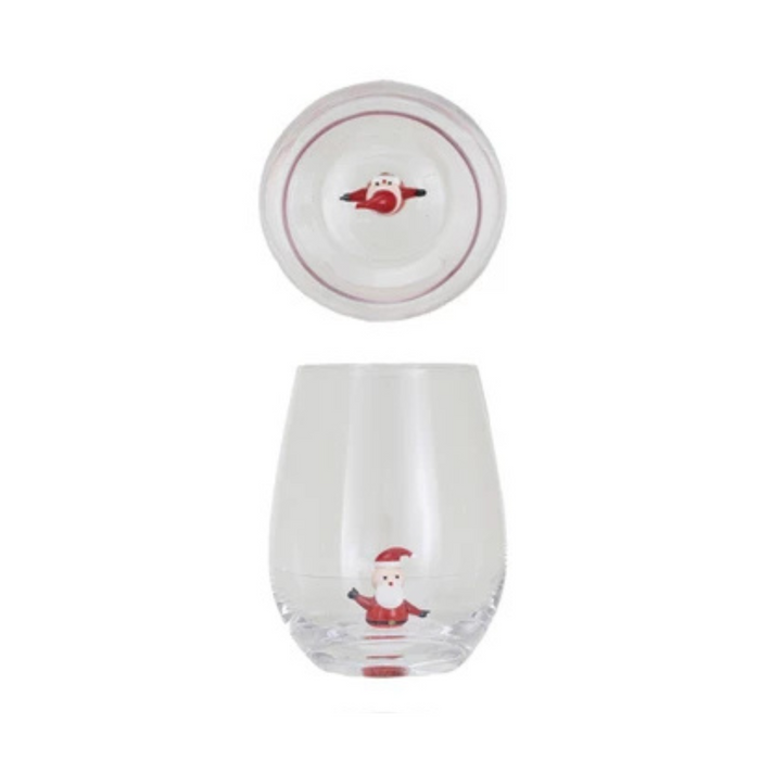 Holiday Figure Stemless Wine - Madison's Niche