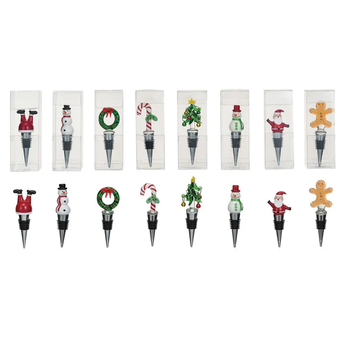 Holiday Glass Wine Stopper - Madison's Niche