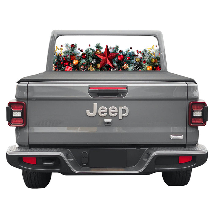Holiday Star Rear Window Decal