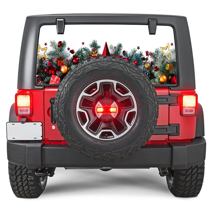 Holiday Star Rear Window Decal