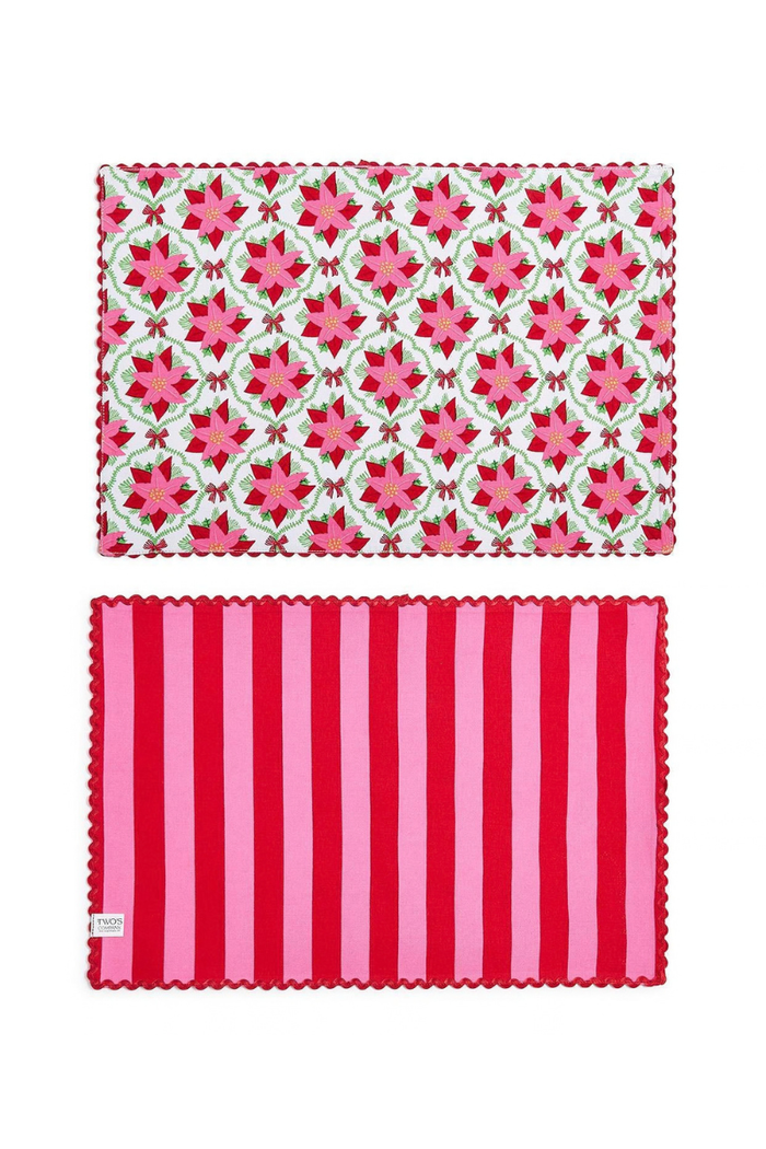 Holly Jolly Cotton Placemats