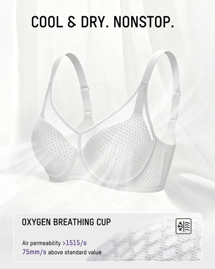 Honeycomb™  Mesh Underwire Minimizing Bra