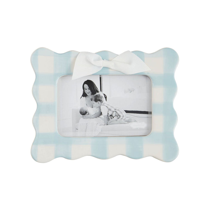 Horizontal Blue Bow Frame - Madison's Niche
