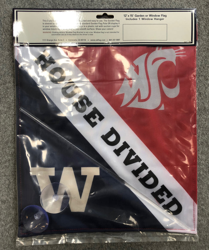 House Divided WSU/UW Garden Flag
