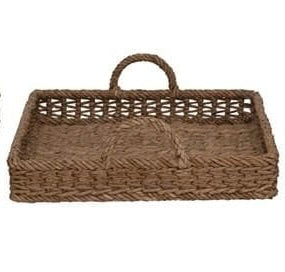 Hyacinth/Rattan Tray - Madison's Niche