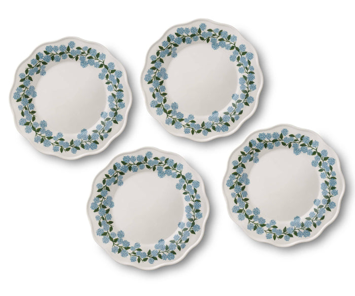 Hydrangea Melamine Dinner Plates.