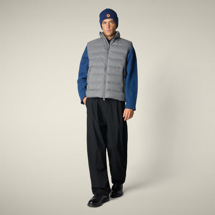 Italo Vest - Mid Grey Melange