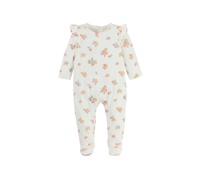 Ivory Pointelle Sleeper - Madison's Niche