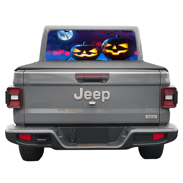 Jack-o-Lantern Rear Window Decal