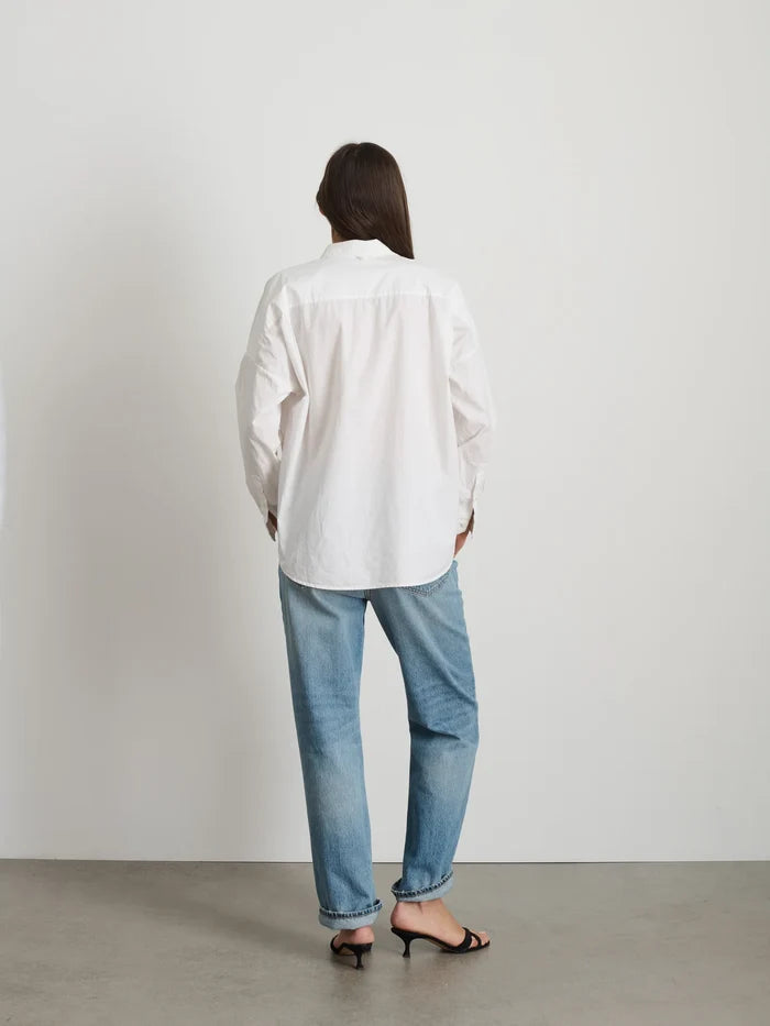 Jo Shirt in Cotton Poplin - White