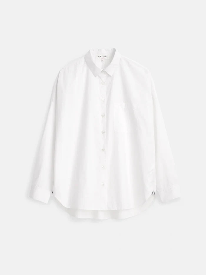 Jo Shirt in Cotton Poplin - White