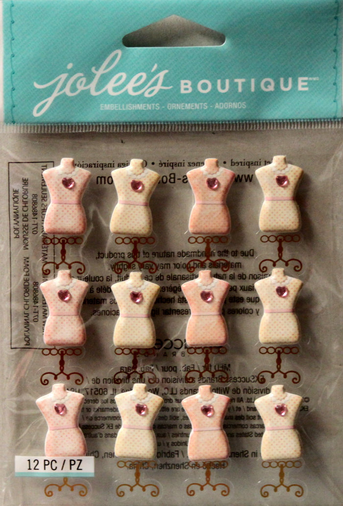 Jolee's Boutique DressForm Repeat Dimensional Stickers - SCRAPBOOKFARE