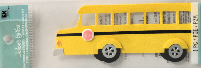 Jolee's By You School Bus Embellishment - SCRAPBOOKFARE